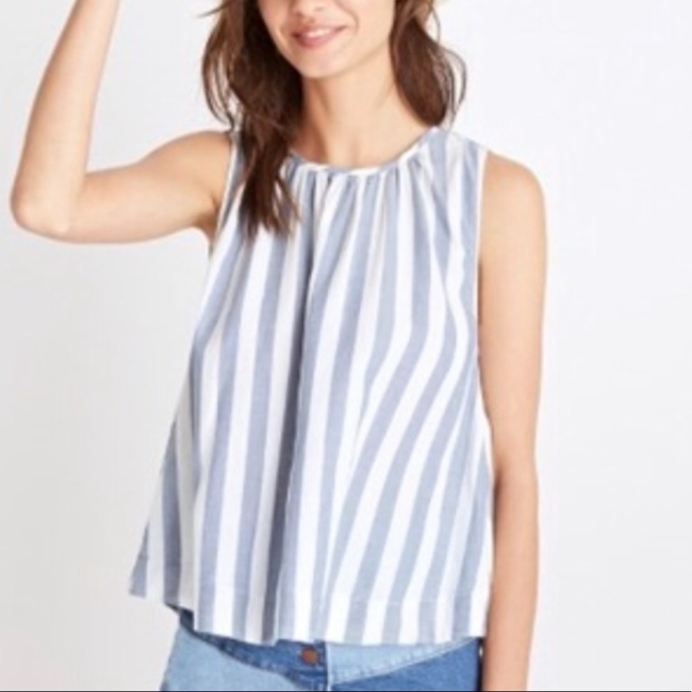 Striped sleeveless top